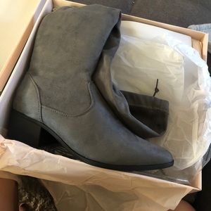 “Hannah Grey, over the knee boots”